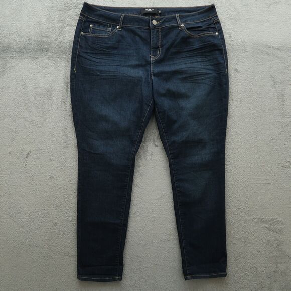 Torrid Jeans Women's Size 18S Blue High-Rise Skinny Denim Pants 28.5" Inseam - Picture 1 of 13